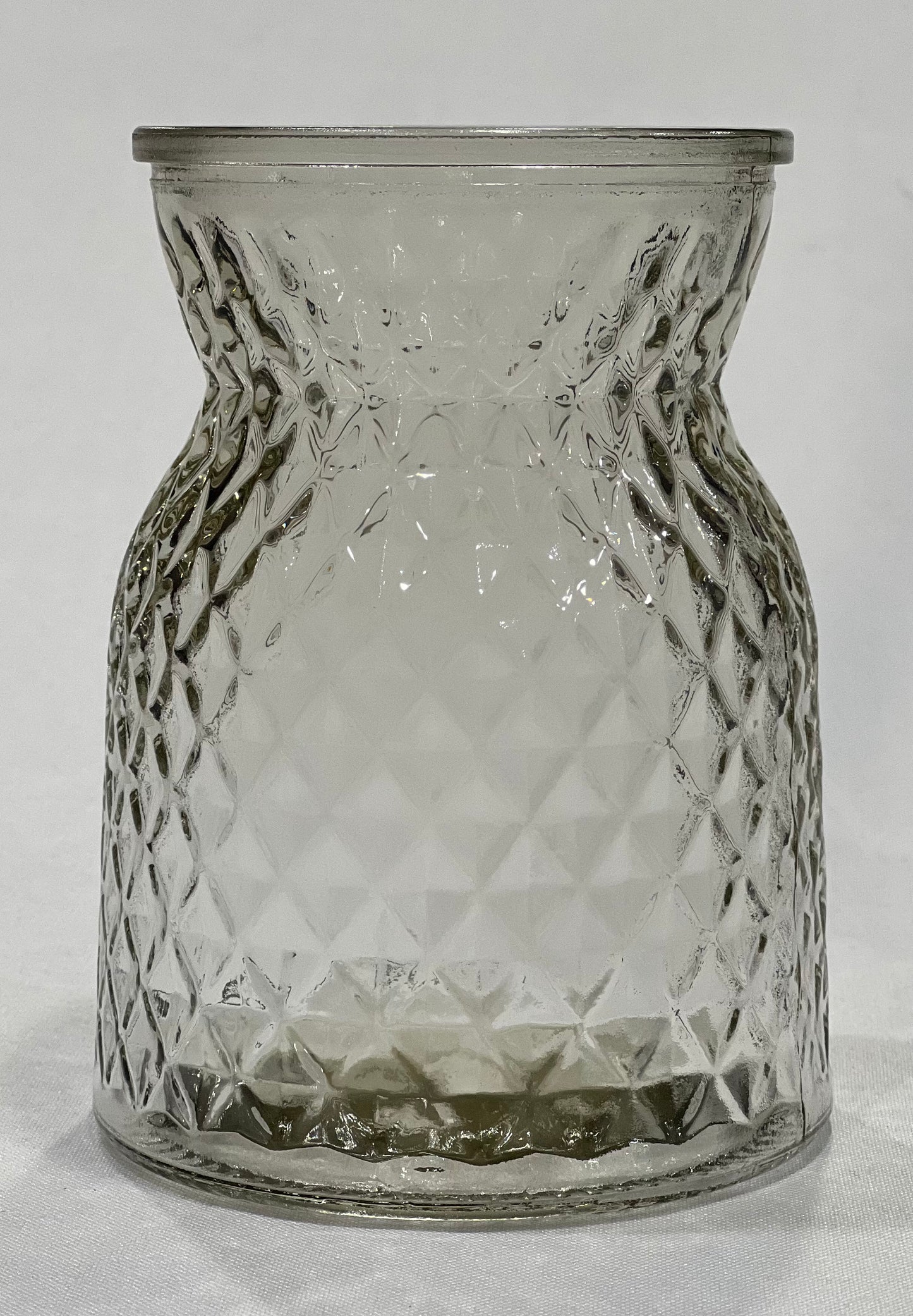 Grey Glass Bouquet Vase Rental