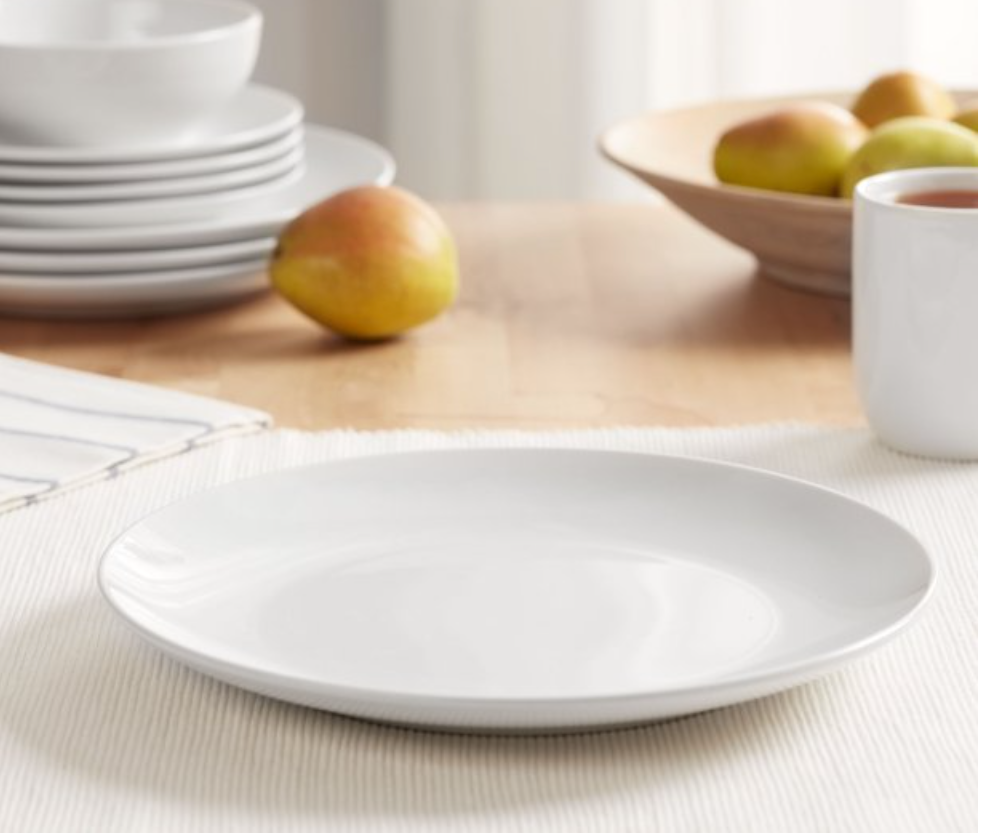 White Dinner Plate Rental